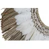 DÉCORATION ETHNIQUE PLUMES 70X3X50 PAILL