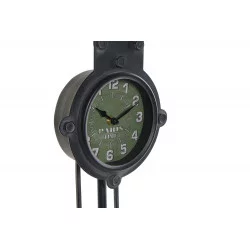 HORLOGE FEU TRICOLORE 18X15X88CM NOIR