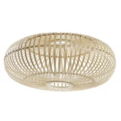 PLAFONNIER OVALE BAMBOU NATUREL D65xH25cm