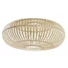 PLAFONNIER BAMBOU OVALE 65X65X25CM NATUR