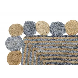 TAPIS DE COULOIR DENIM RECYCLÉ ET JUTE 240x60x1cm