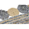 TAPIS DE COULOIR DENIM RECYCLÉ ET JUTE 240x60x1cm