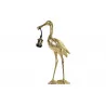 LAMPE HÉRON DORÉ 28X13X48CM RÉSINE