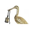 LAMPE HÉRON DORÉ 28X13X48CM RÉSINE LAMPE HÉRON DORÉ 28X13X48CM RÉSINE