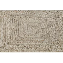 TAPIS JUTE TRESSE QUADRILLAGE 160X230X1C