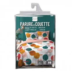 PARURE ROLLIPOP 2 PERS 240x220cm IMPRIMÉ 57 FILS ALLOVER