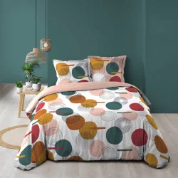 PARURE ROLLIPOP 2 PERS 240x220cm IMPRIMÉ 57 FILS ALLOVER