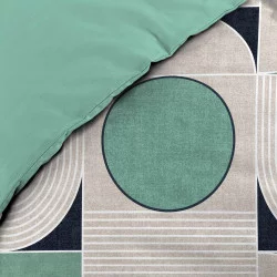PARURE CHIC POP 2 PERSONNES PERCALE 260x240cm