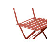 CHAISE PLIANTE TERRACOTTA 41x46x80 ACIER CHAISE PLIANTE TERRACOTTA 41x46x80 ACIER