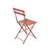 CHAISE PLIANTE TERRACOTTA 41x46x80 ACIER