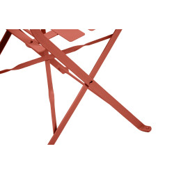 CHAISE PLIANTE TERRACOTTA 41x46x80 ACIER
