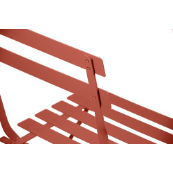 CHAISE PLIANTE TERRACOTTA 41x46x80 ACIER