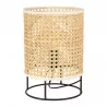 LAMPE BALAMEA CANAGE NATUREL BLANC D20H29cm