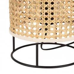LAMPE BALAMEA CANAGE NATUREL BLANC D20H29cm
