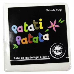 PATE POLYMERE BLANC PATATI PATATA 50 GRS