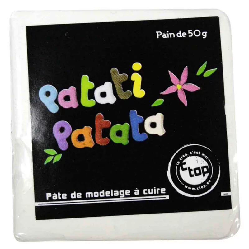 PATE POLYMERE BLANC PATATI PATATA 50 GRS