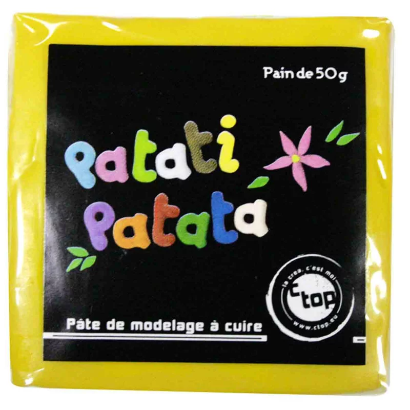 PATE POLYMERE JAUNE PATATI PATATA 50 GRS