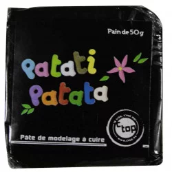 Pâte polymère noir 50 grs Patati Patata