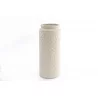 VASE CÉRAMIQUE CRÈME GRAVÉ D10xH24cm