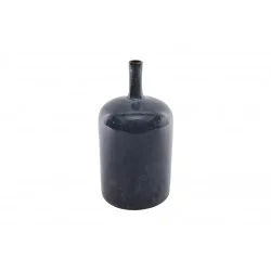 VASE BLEU NUIT EN GRÈS MM D12xH24cm
