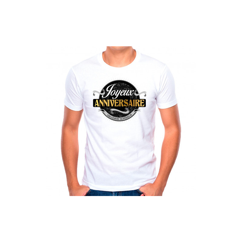 T SHIRT JOYEUX ANNIV HOMME