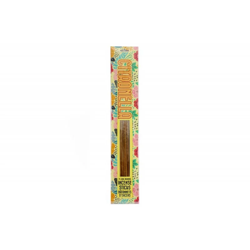 15 BATONNETS ENCENS CITRONNELLE 40CM