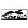 PLAQUE MÉTAL NOIR SAFARI 40x100cm