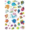 GOMMETTES POISSONS DE 1,5 A 4,5 CM X 74