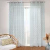 VOILAGE COTTAGE IMPRIME LAGON 140X240CM