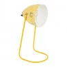 LAMPE BUREAU ROSALIE JAUNE 17X16XH40CM-E