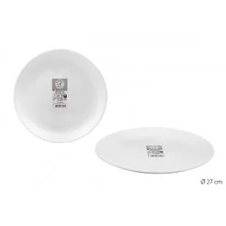 ASSIETTE PLATE 27CM COCONUT OPALE