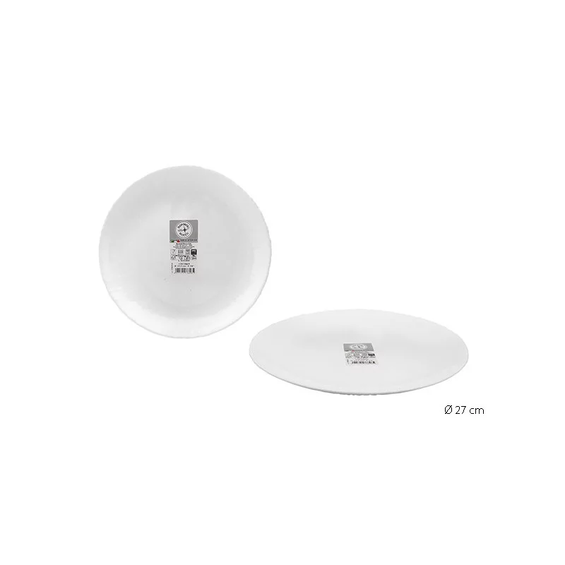 ASSIETTE PLATE 27CM COCONUT OPALE