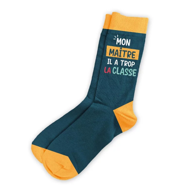 CHAUSSETTES "MON MAITRE...CLASSE