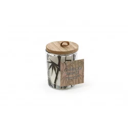 BOUGIE BAMBOU EN POT 6X7CM