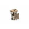 BOUGIE BAMBOU EN POT 6X7CM