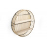 ÉTAGÈRE RONDE MURALE EN ROTIN D41cm