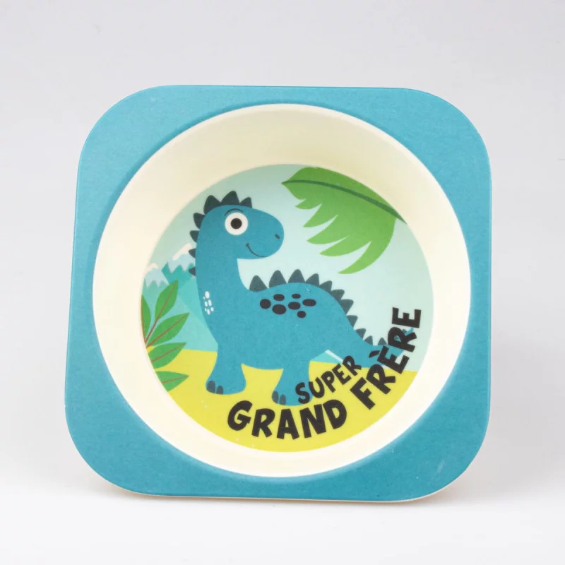 ASSIETTE ENFANT SUPER GRAND FRÈRE 14.5x14.5x4cm