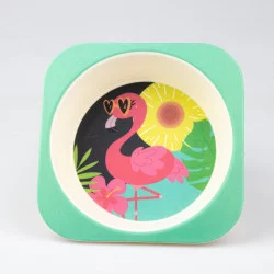 Assiette Flamant rose (neutre)