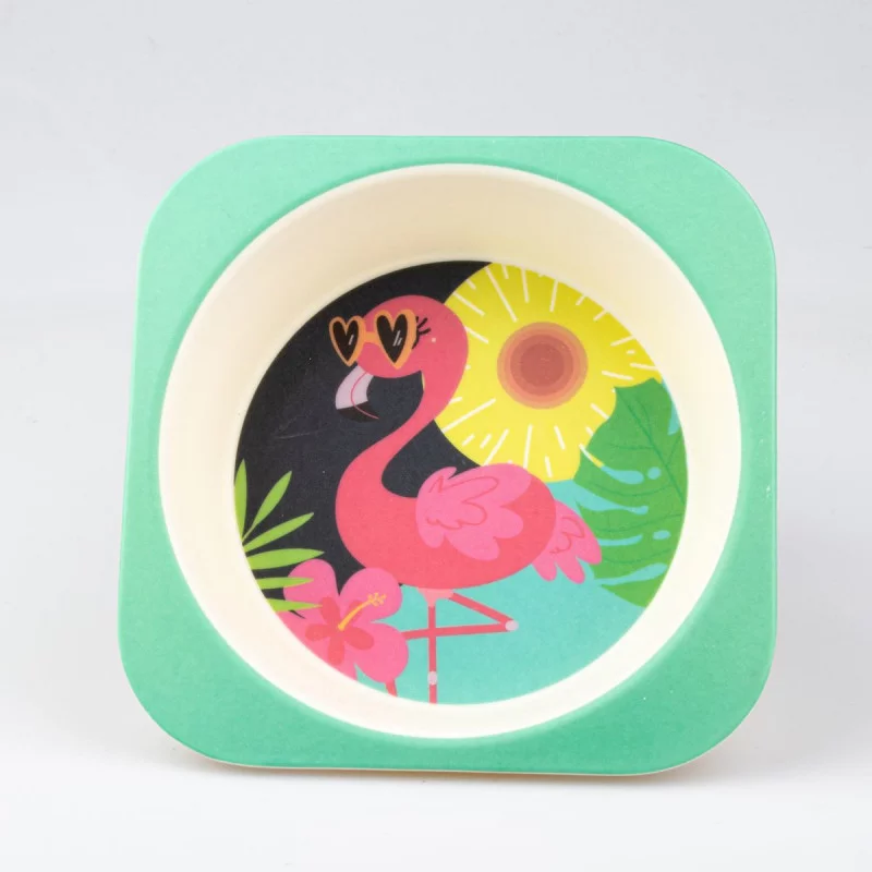 Assiette Flamant rose (neutre)