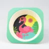 Assiette Flamant rose (neutre)