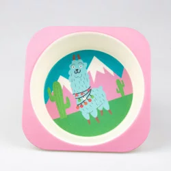 ASSIETTE POUR ENFANT LAMA 14.5x14.5x4cm