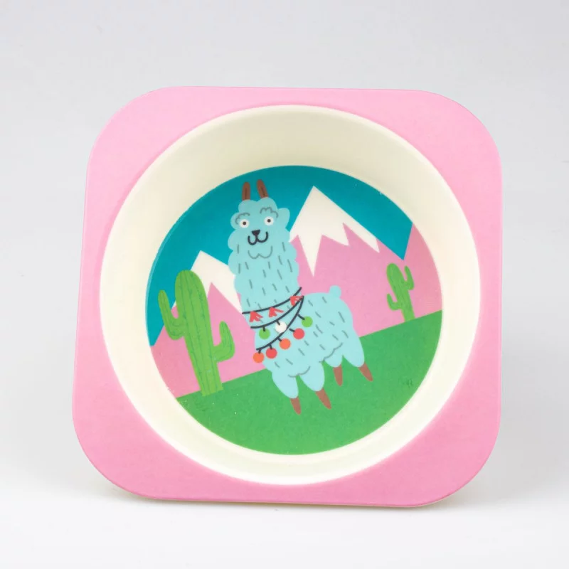 ASSIETTE POUR ENFANT LAMA 14.5x14.5x4cm