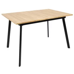 TABLE EXTENSIBLE BOIS PIED NOIR