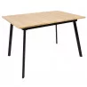TABLE EXTENSIBLE BOIS PIED NOIR TABLE EXTENSIBLE BOIS PIED NOIR