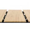 TABLE EXTENSIBLE BOIS PIED NOIR TABLE EXTENSIBLE BOIS PIED NOIR