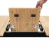 TABLE EXTENSIBLE BOIS PIED NOIR