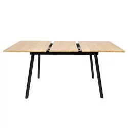 TABLE EXTENSIBLE BOIS PIED NOIR