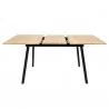 TABLE EXTENSIBLE BOIS PIED NOIR