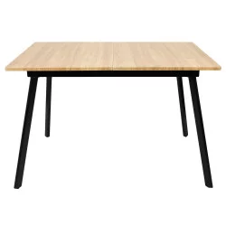 TABLE EXTENSIBLE BOIS PIED NOIR