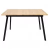 TABLE EXTENSIBLE BOIS PIED NOIR TABLE EXTENSIBLE BOIS PIED NOIR